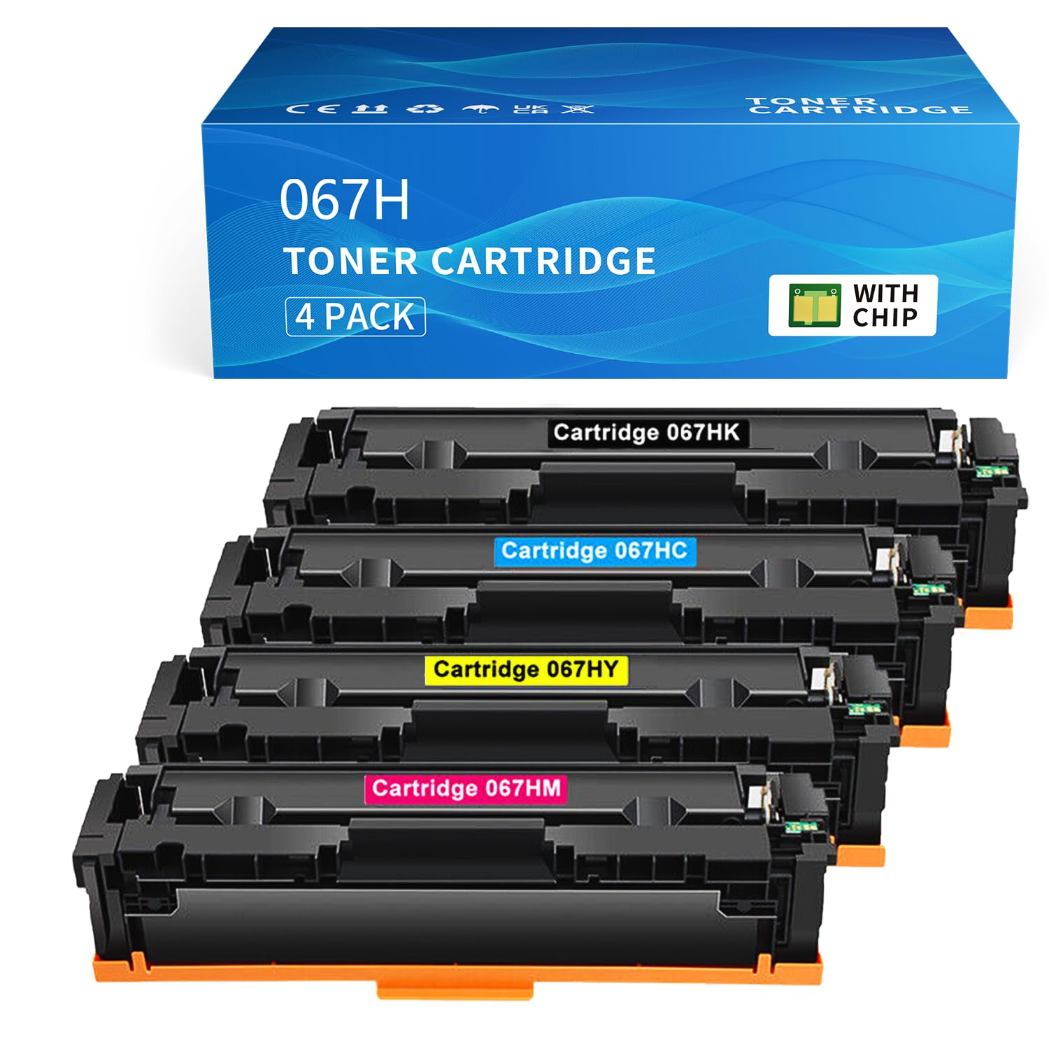 067H Compatible for Canon 067H 067 Toner Cartridge Set for Canon